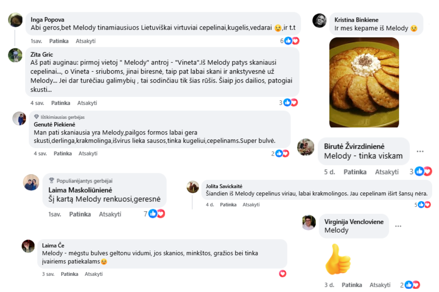 MELODY – tirpstanti burnoje