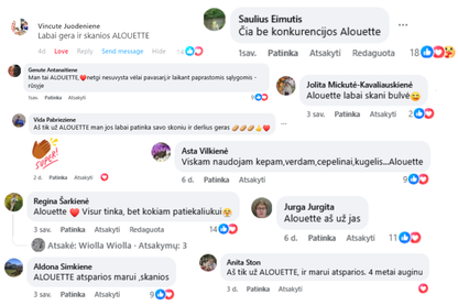 ALOUETTE - atspari marui ir sausrai